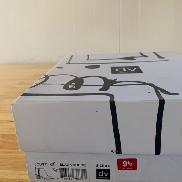 Black Suede Dolce Vita Joust Bootie - Picture 3 of 3